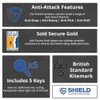 Euro Cylinder Door Lock Thumb Turn Chrome - BSI TS007