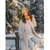 VIVISENCE 7014 Women's Bobble Hat Winter Warm Thick Patterned Made