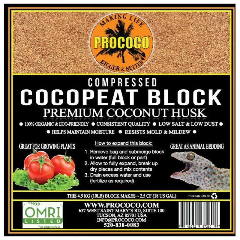 Prococo CocoChip | 3 PACK Coconut Husk | Organic Coir