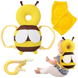 Baby Head Protection Backpack, Baby Head Protection Set, Baby Head Protection, Breathable Baby Head Protection Pad, Adjustable Baby Protective Pillow, Baby Head Protection Pillow and Baby Knee Pads