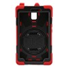 Tablet Case Silicone Hard PC Precise Cutouts Adjustable Strap Rotating
