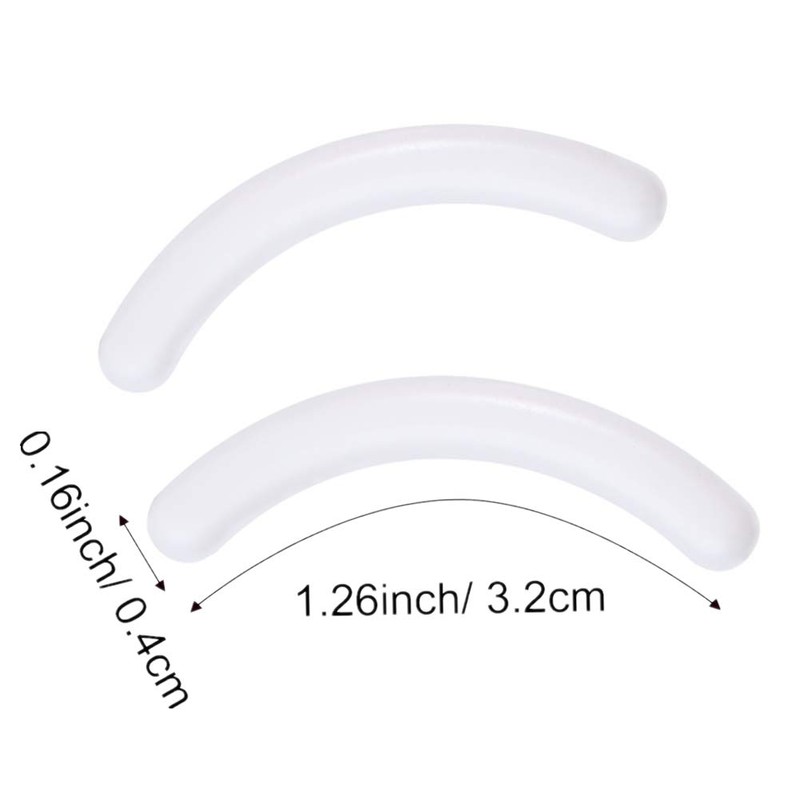 24 Pcs Curler Refill Eyelash Curler Refill Pads Silicone Rubber