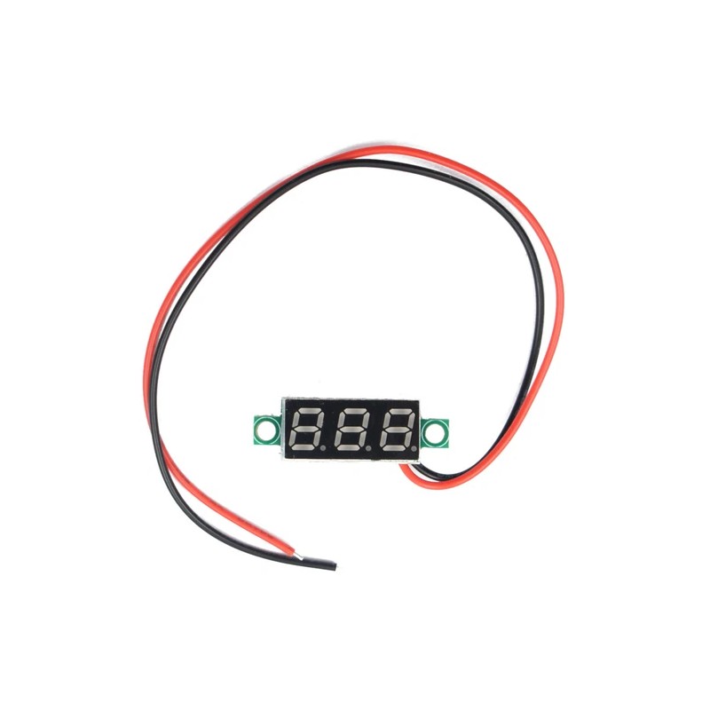 JacobsParts DC 4.5-30V 2-Wire Voltmeter 3-Digit LED Display Panel Volt