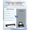 NDYIN N80 Wireless Thermal Printer - Portable Inkless Printing