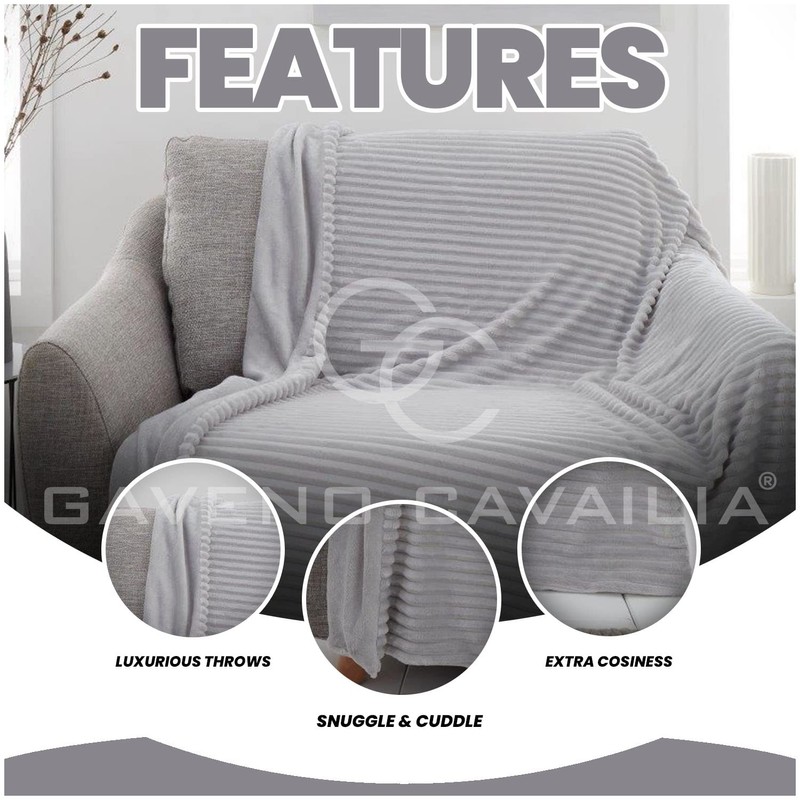GC GAVENO CAVAILIA Blanket Throw, Extra Soft & Fluffy Throws