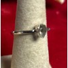 Natural Creations sterling silver stackable ring Size 9 Herkimer Diamond