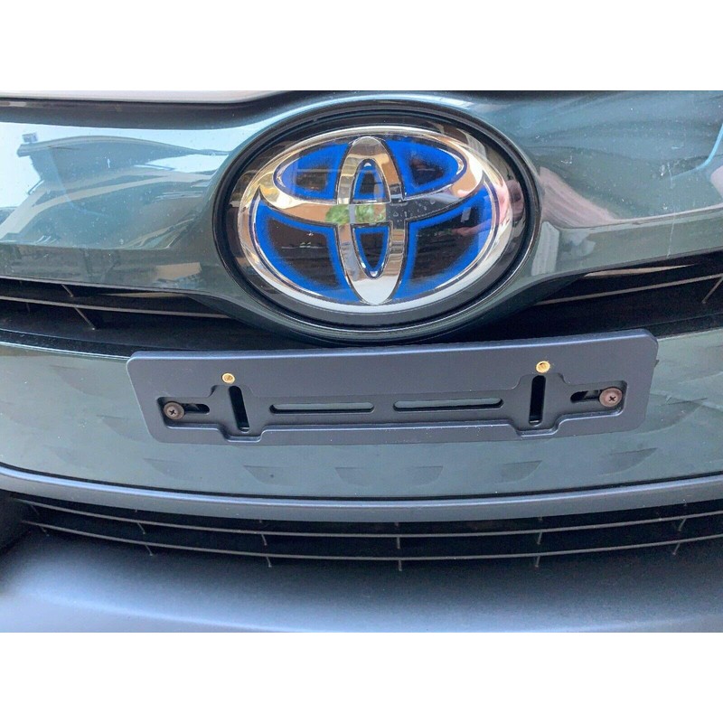 Front License Plate Tag Holder Mounting Adapter Bumper Kit Bracket