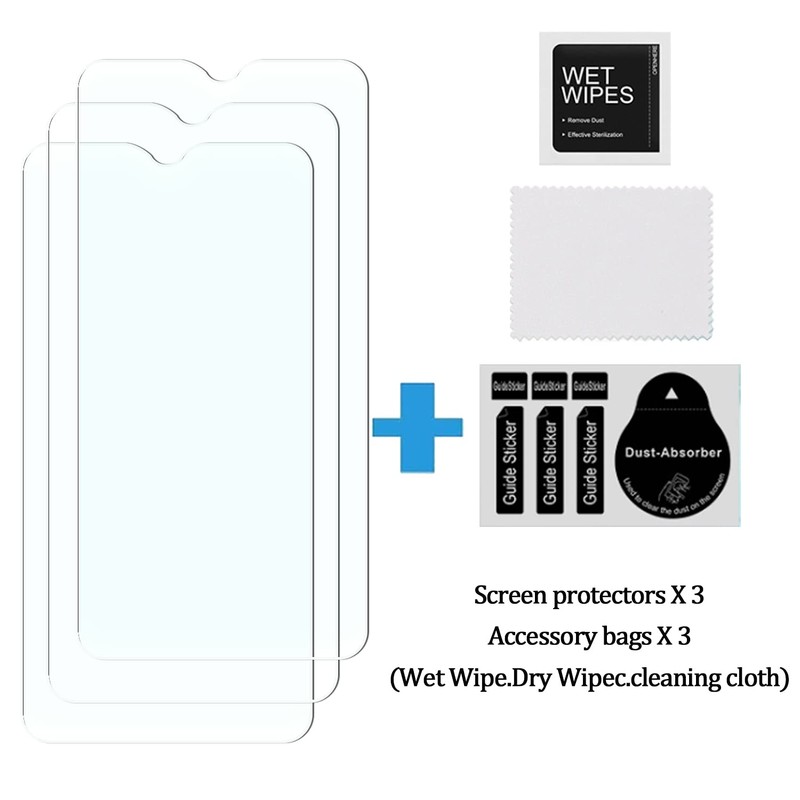 [3 Pack] KELOLIN Tempered Glass Screen Protector for Ulefone Armor