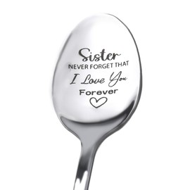 Sister Birthday Gift for Girls Sisters I Love You Forever Sister Spoon Inspirational Gifts for Sisters Sister Birthday Christmas Graduation Gift for Women Sister Coffee Lovers