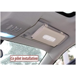 Car Tissues Holder for Car, Visor Tissue Holder, Car Tissue Box, Car Disposable Masks Holder, Mask Dispenser for Car (Beige)