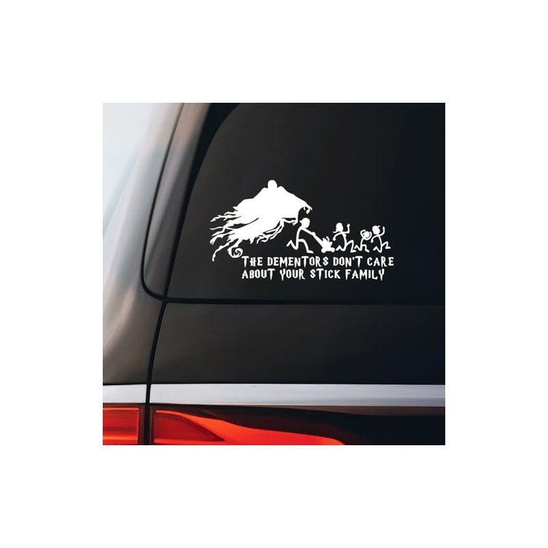 The Dementors Don't Care About Your Stick Figure Family Decal