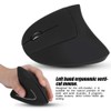 ASHATA Wireless Vertical Mouse, Left-Handed 2.4GHz Wireless USB Ergonomic Vertical
