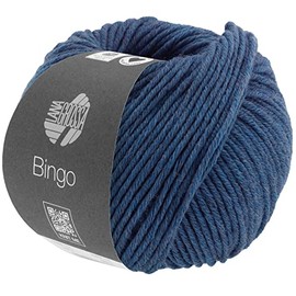 Lana Grossa Bingo Melange, 1021 Mottled Dark Blue Yarn