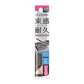 Cezanne Durable Curl Slim Mascara, S1 Black, 0.1 oz (3.4 g), Mascara, Extra Fine Brush, Bunchy