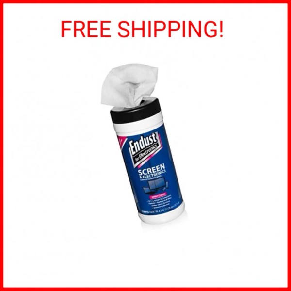 Endust for Electronics; Screen & Surface Cleaning Wipes (70 Wipes)