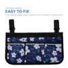 Wheelchair Bag with Pockets Reflective Strips Armrest Side Bag for