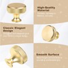 VEGCOO 12 Pack Gold Drawer Knobs, Single Hole Gold Cabinet