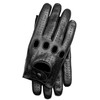 Riparo Genuine Leather Full-finger Driving Gloves (XX-Small, Black)