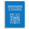 BookFactory 3 Column Appointment Book Appointments Tracking Logbook Notebook (Three