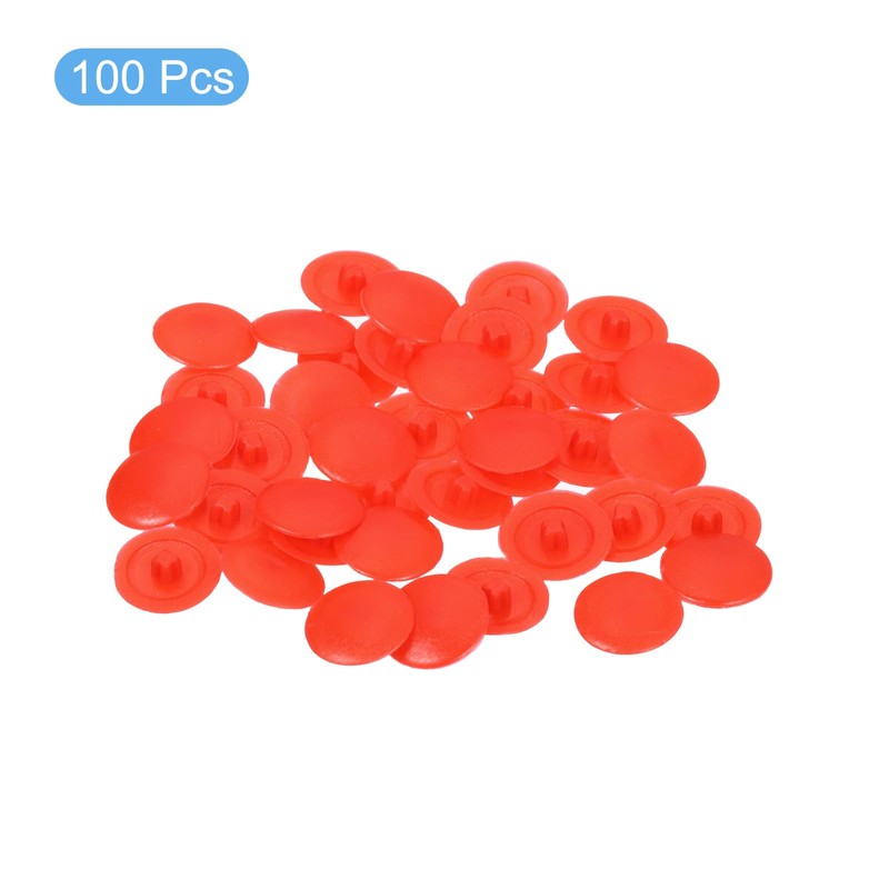 sourcing map 100PCS Screw Cap Covers, 12mm Waterproof Plastic Screw