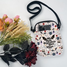 UJIMS 4th Wing Merchandise Romantasy Dark Academia Crossbody Bag Magic Bookish Gift (4thWing Bag)