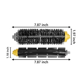 1 Set Replacement Bristle & Flexible Beater Brush Compatible with iRobot Roomba 600 and 700 Series 614 618 630 635 640 645 650 652 655 660 665 670 671 675 680 690 692 694 695 760 770 780 790