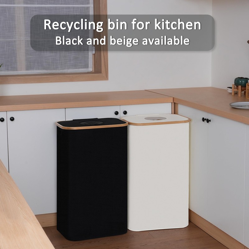 iEGrow 29 Gallons Recycling Bins for Kitchen, Indoor Recycle Bins