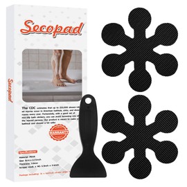 Secopad Bathtub Stickers Non-Slip, Safety Shower Treads Adhesive Appliques with Premium Scraper
