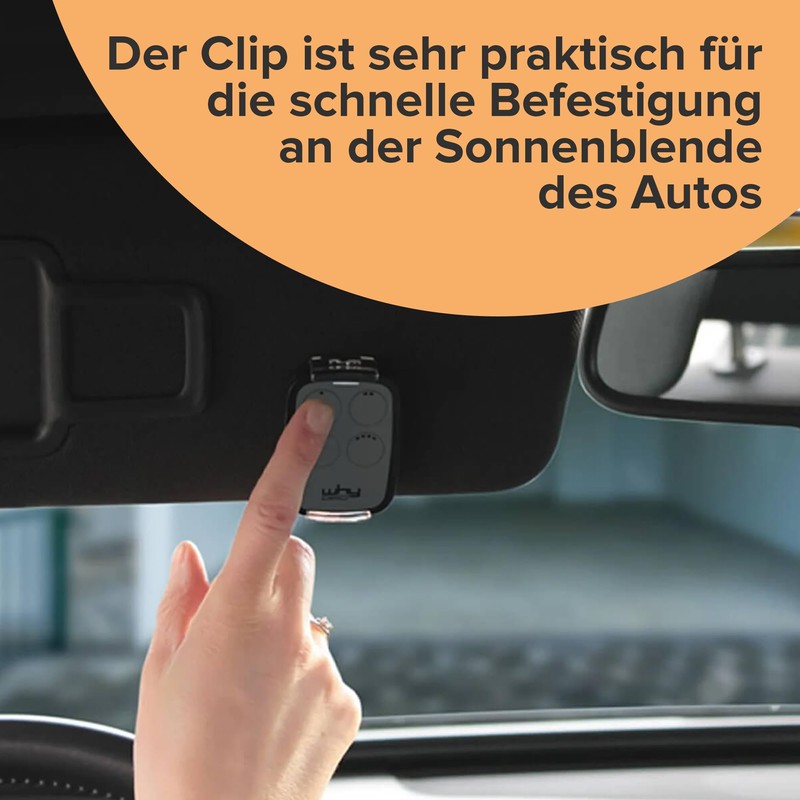 1Control WHY Universal Remote Control 4 Buttons + Clip for