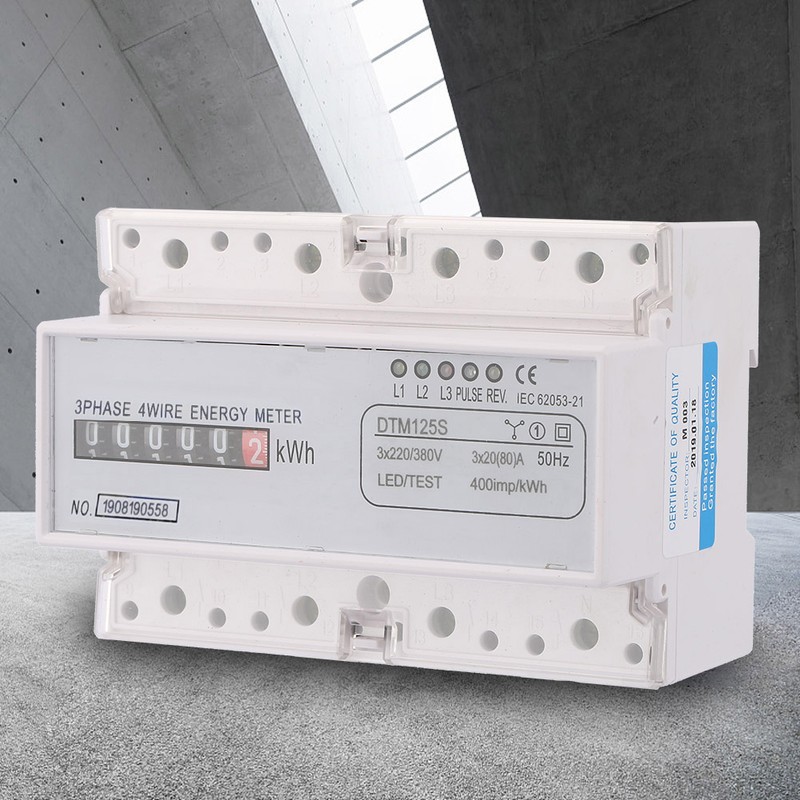 220/380V 20‑80A Energy Consumption Digital Electric Power Meter 3 Phase