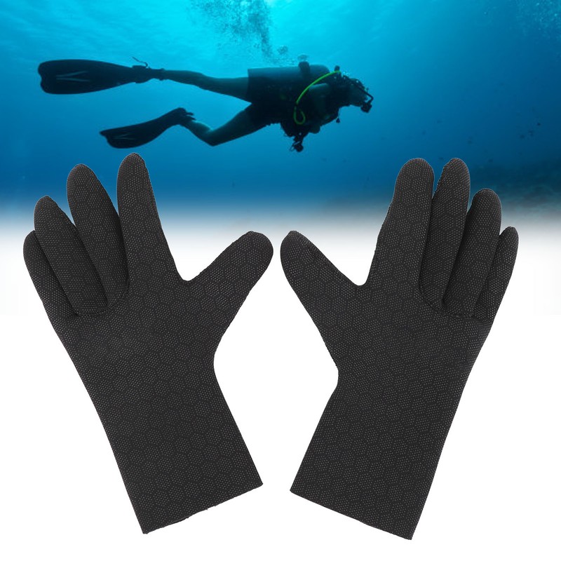1 Pair Diving Gloves Warm Cold Proof Prevent Slip 3mm