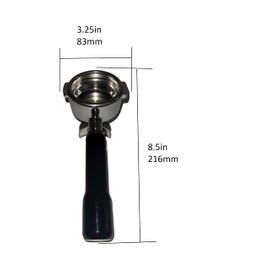 Rattleware Portafilter 58mm Double Spouted 20g+ Basket E61 Stainless Steel - Double Shot Capability - Perfect for Commercial Espresso Machines
