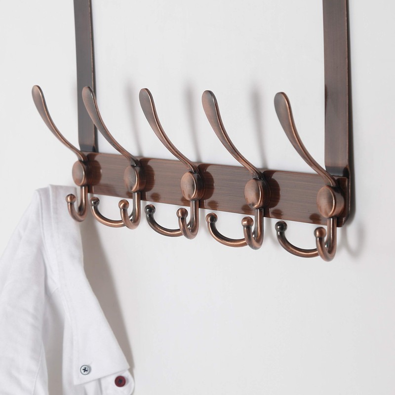Dseap Over The Door Hook Hanger - 5 Tri Hooks,