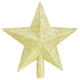 SULOLI Christmas Tree Star Gold,Gold Christmas Tree Topper Gold Star Christmas Decorations Star