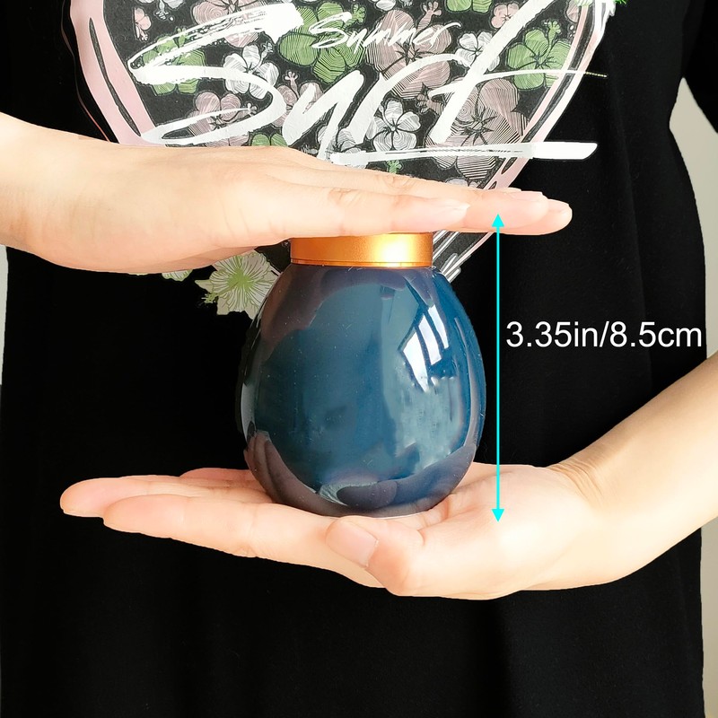 Small Egg Shape Ceramic Urn for Human or Pet Ashes