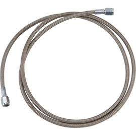 High-Performance Braided Stainless AN3 Brake Line - 60 Inch Length - Universal Fit - Straight Fittings - PTFE Inner Hose - Zinc Plated Steel Ends - Durable and Flexible
