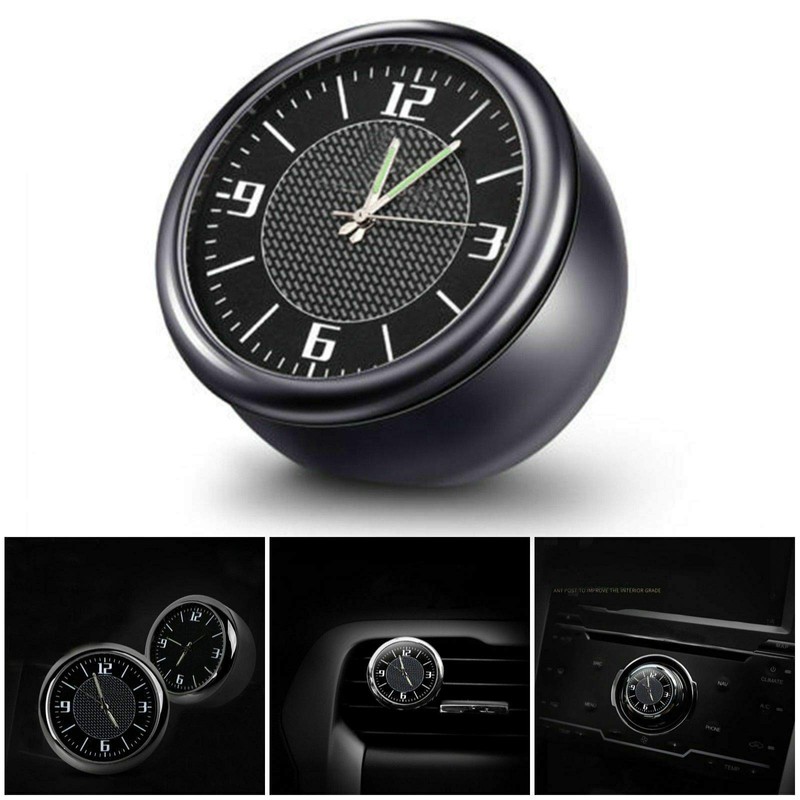 Riloer Car Quartz Clock, Universal Mini Digital Quartz Light Clock