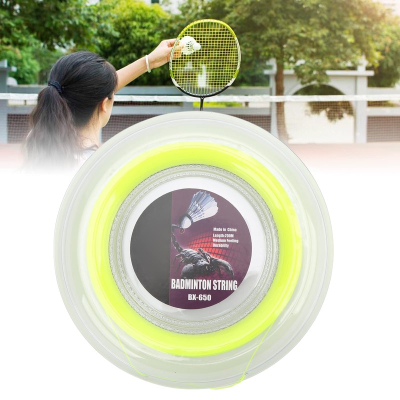 Badminton String, 200 m 0.72 mm Nylon High Flexibility Badminton