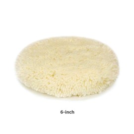 2pcs Polishing Pads Natural Wool Buffing Pad Kit Polishing Disk for Compound Cutting Car Beauty Body Repair Buffing & Polishing Pads