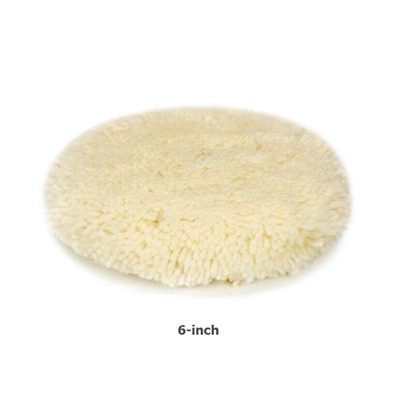 2pcs Polishing Pads Natural Wool Buffing Pad Kit Polishing Disk