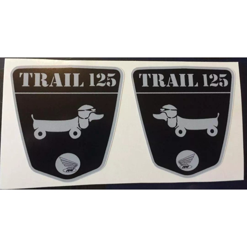 Icebear CT70 DAX DOG "Trail 125" Frame Side Decals, Smaller