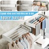 Sleclean Wall Mounted Drying Rack, Collapsible Drying Racks for Laundry,