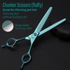 Fenice Totem Dog Grooming Scissors: Blueish Green 7 inch Pet