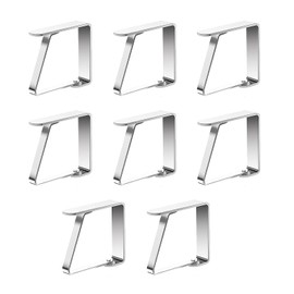 WQEDVN 10 pcs table cloth clips for outside table, tablecloth clips for tables, table cloth clips for inside table, tablecloth clips for thick tables, for Tables of 1-3 cm Thick (5X4CM Black)