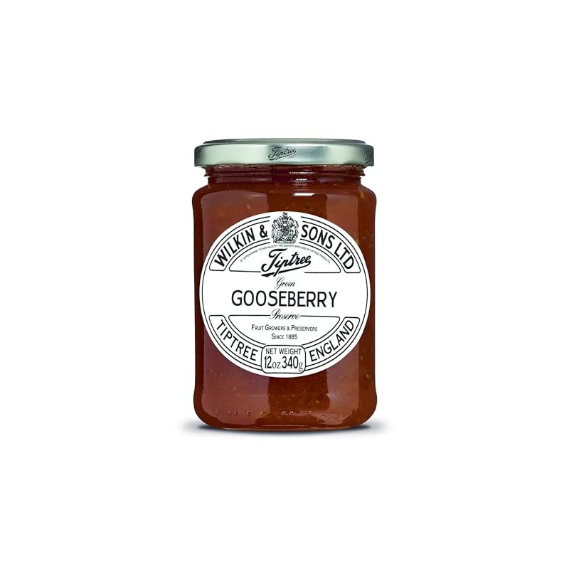 Tiptree Green Gooseberry Preserve, 12 Ounce Jar