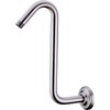 TRUSTMI 12 Inch S Shaped Shower Arm with Flange Heavy