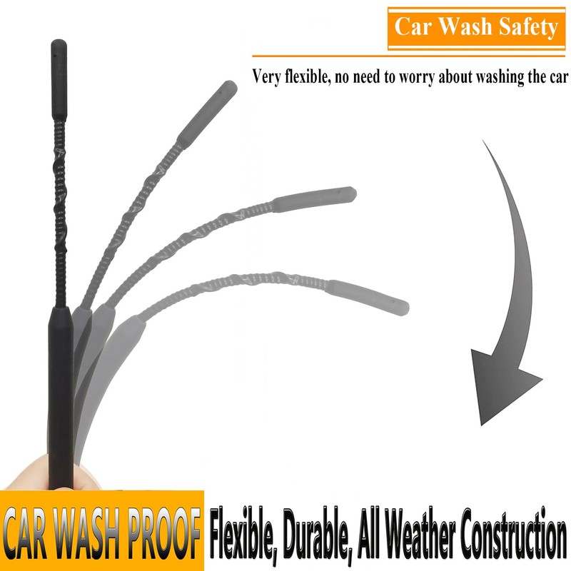 9 Inch Antenna for Toyota Yaris (2007-2018), Flexible Rubber Antenna
