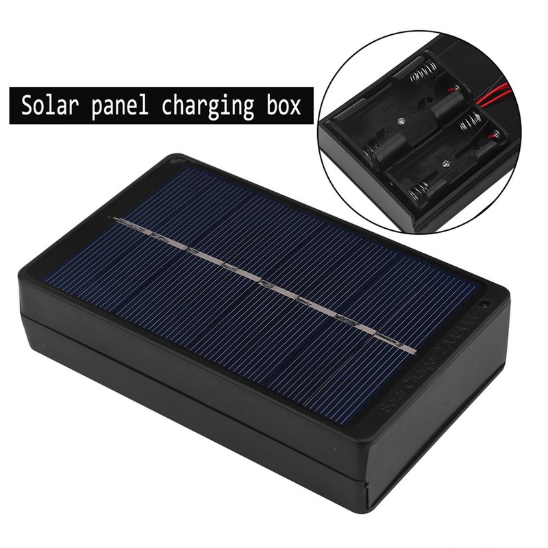 1W 4V Portable Solar Panel Chager Charging Box for AA/AAA