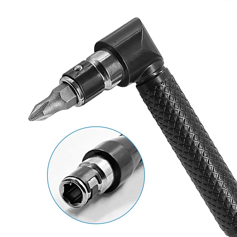 Jamiikury 90 Degree Right Angle Driver, 11.6 Inch Bendable &