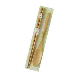 Marujyu 742201 Carving Chopsticks and Spoon Set with Mount